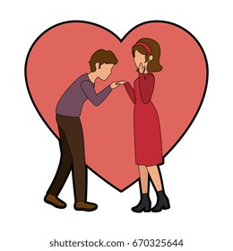 couple in love design