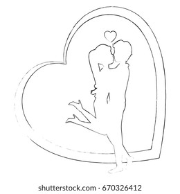 couple in love design
