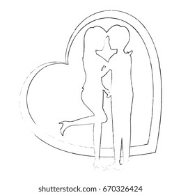 couple in love design
