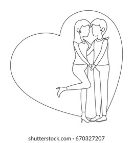 couple in love design