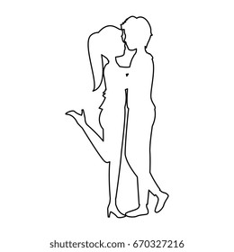 couple in love design