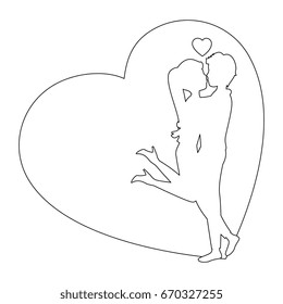 couple in love design