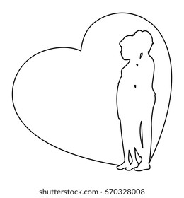 couple in love design