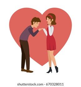 couple in love design