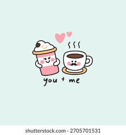 Couple love doodle vector set 