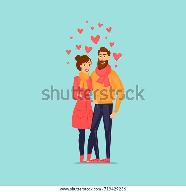 Couple Amoureux Illustration Vectorielle De Conception Image Vectorielle De Stock Libre De Droits