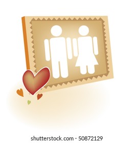 couple love frame