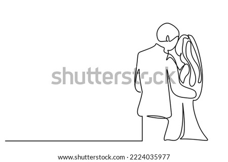 couple in love getting married hugging each other celebrating