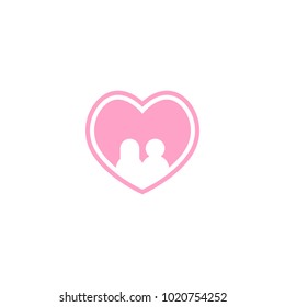 Couple in love graphic template