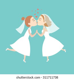 couple in love. Hand drawn vector illustration.