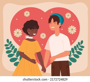 couple in love heart lovely