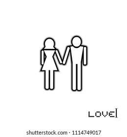 couple love icon