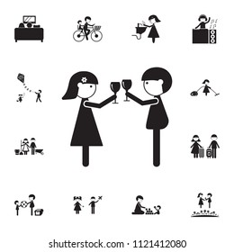 couple in love icon. Detailed set of Family icons. Premium quality graphic design sign. One of the collection icons for websites, web design, mobile app on white background