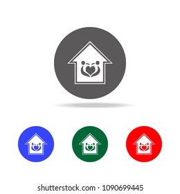 couple in love icon. Elements of Valentine's Day in multi colored icons. Premium quality graphic design icon. Simple icon for websites, web design, mobile app on white background