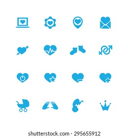 couple, love icons universal set for web and mobile