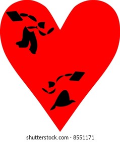Couple and love sign