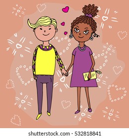 Couple in love, St. Valentine's Day