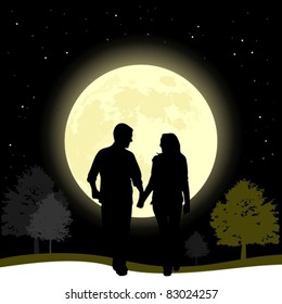 Boy And Girl Silhouette Images Stock Photos Vectors Shutterstock