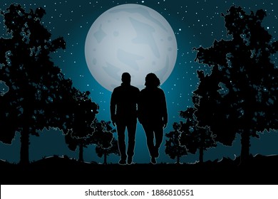 Featured image of post Good Night Moonlight Couple - Boards are the best place to save images and video clips.