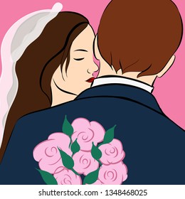 couple in love wedding 