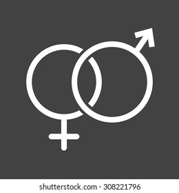 Couple, love, young icon vector image. Can also be used for wedding. Suitable for use on web apps, mobile apps and print media.