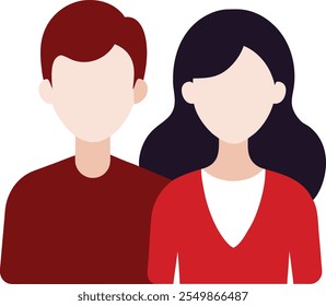 couple lover back side vector art