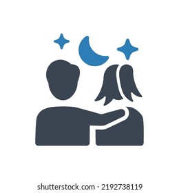 Couple lover icon (Simple vector illustration)