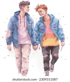 the couple, lover, romantic, couple together,Happy Pride Day