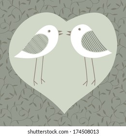 Couple of lovers birds
