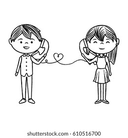 couple lovers characters icon