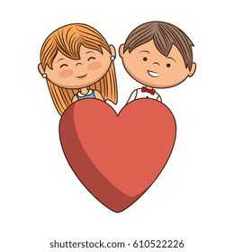 couple lovers characters icon