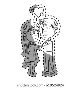 couple lovers characters icon