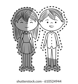 couple lovers characters icon