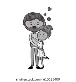 couple lovers characters icon