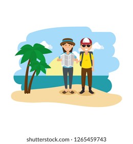 couple lovers on the beach