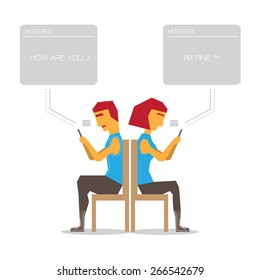 Couple mail without talk design 