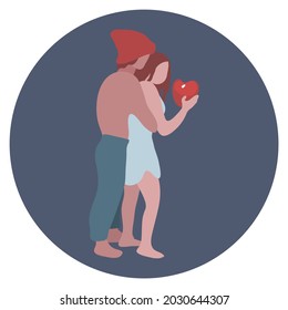 Couple making love Illustration vector
