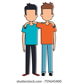 couple of male friends avatars