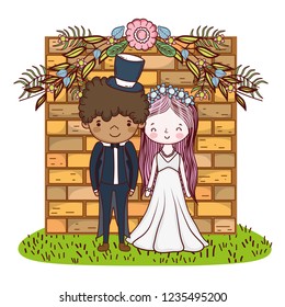 couple marriage cute cartoon