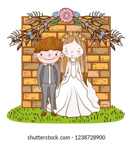 couple marriage cute cartoon