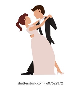 couple married dancing romance