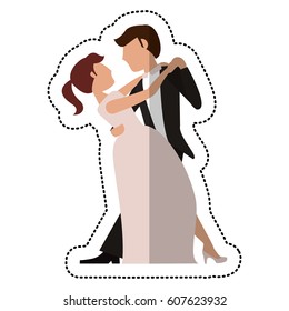 couple married dancing romance