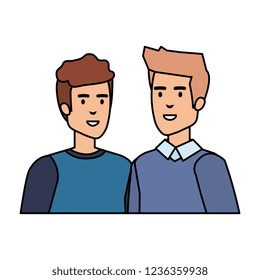 couple of men avatars characters