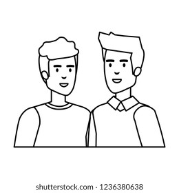 couple of men avatars characters