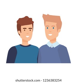 couple of men avatars characters