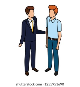 couple of men avatars characters