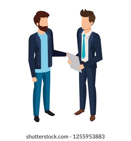 couple of men avatars characters