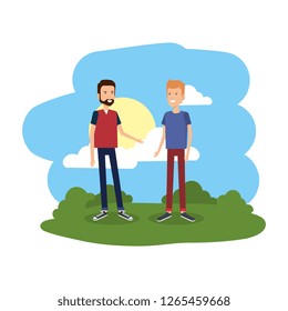 couple of men in the camp avatars characters