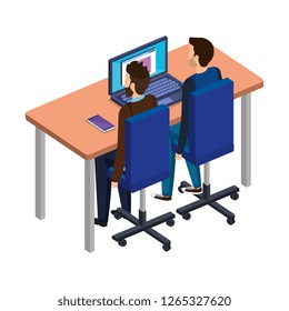 couple of men in the desk and desktop