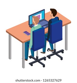 couple of men in the desk and desktop